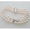 Cross bracelet - white