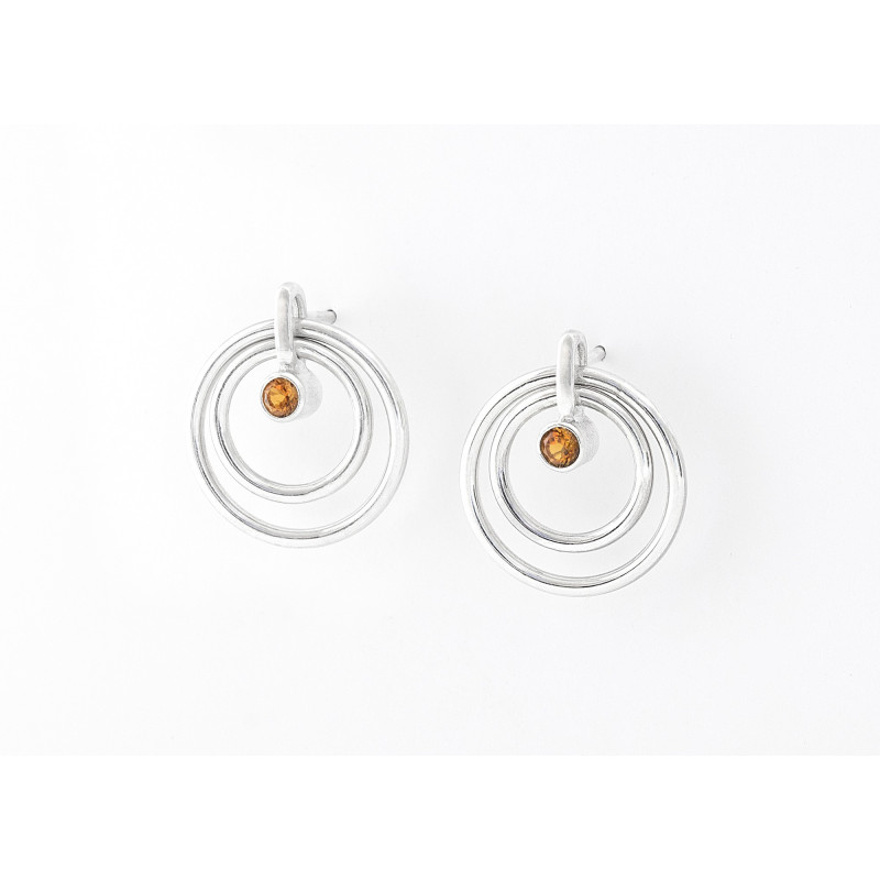 Orbit Earrings (citrine)