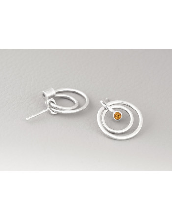 Orbit Earrings (citrine)
