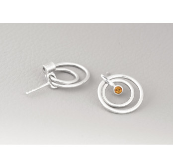 Orbit Earrings (citrine)