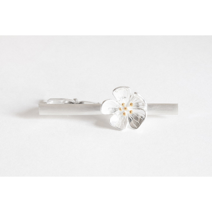 Close-up of Handcrafted Hilla Tie Clip