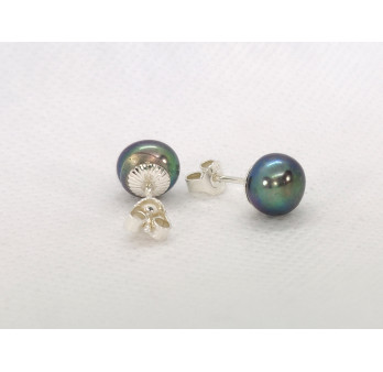 Green-brown studs, 7-7,5mm