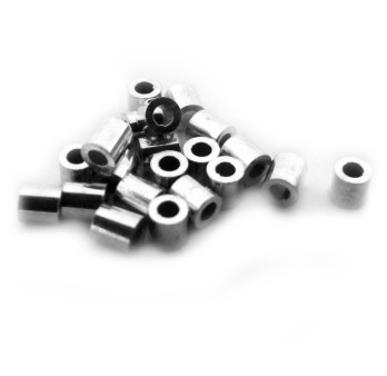 Crimp Tubes, silver - 1,8mm