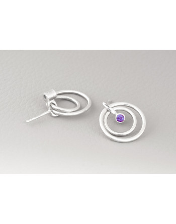 Orbit Earrings (amethyst)