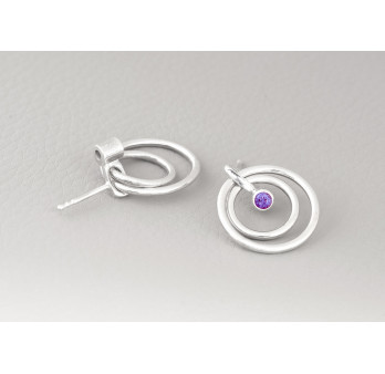 Orbit Earrings (amethyst)