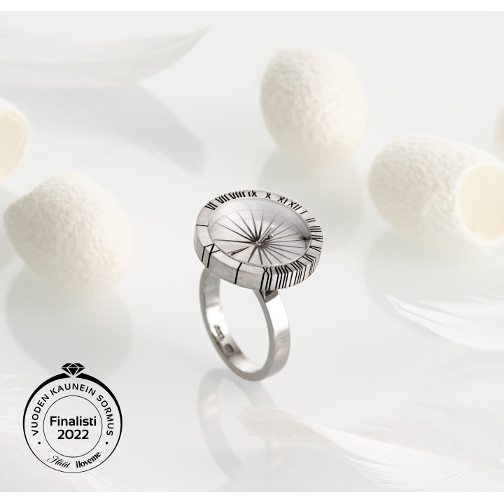 Move On Ring - genuine sundial ring (silver)