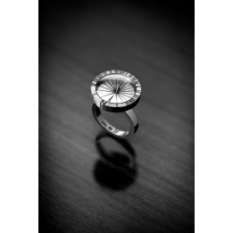 Move On Ring - genuine sundial ring (silver)