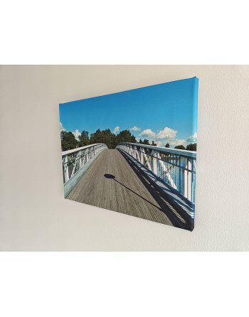 Lonely Bridge - canvas on wall