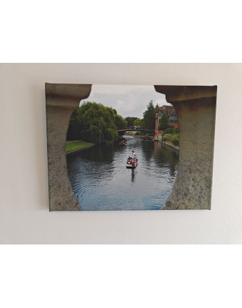 Punting - canvas on wall
