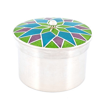 Mini Enamel Storage Jar – Handmade Keepsake Box for Spices, Hair Locks or Gifts