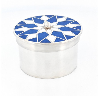 Mini Enamel Storage Jar – Handmade Keepsake Box for Spices, Hair Locks or Gifts