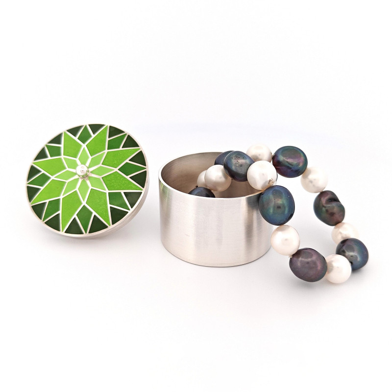 Mini Enamel Keepsake Jar – Handmade Storage Box
